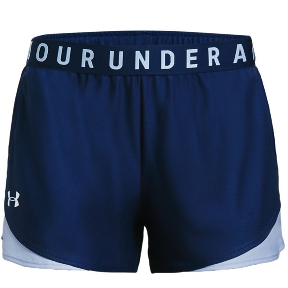 Under Armour Blue Athletic Shorts Lightweight Elastic Waist - Picture 2 of 9